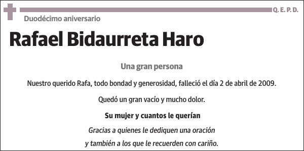 Rafael Bidaurreta Haro