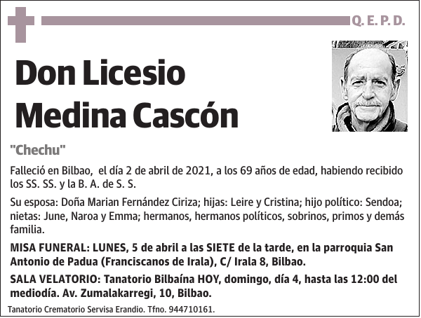 Licesio Medina Cascón