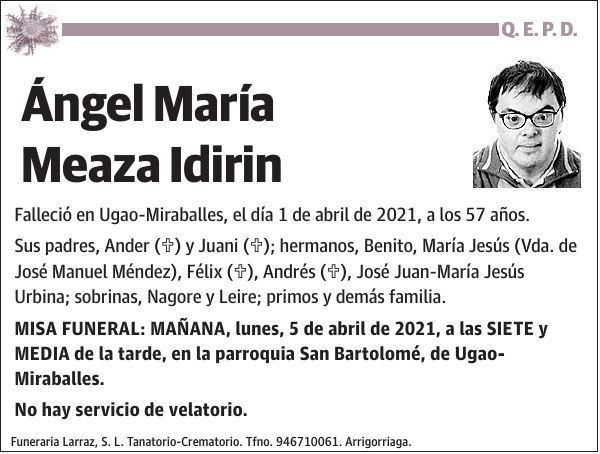 Ángel María Meaza Idirin