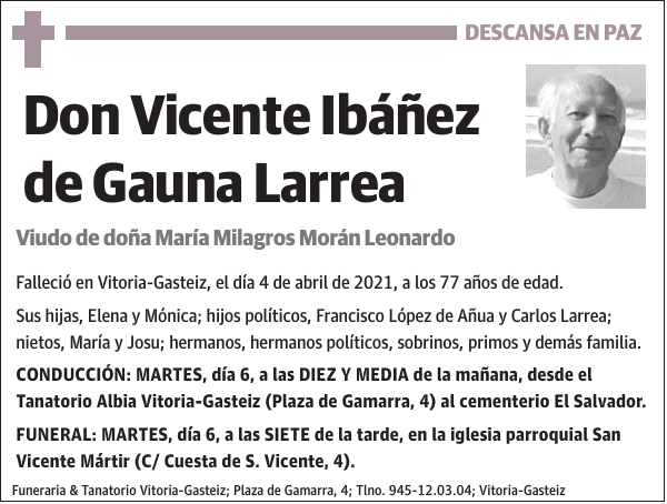 Vicente Ibáñez de Gauna Larrea