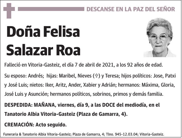 Felisa Salazar Roa