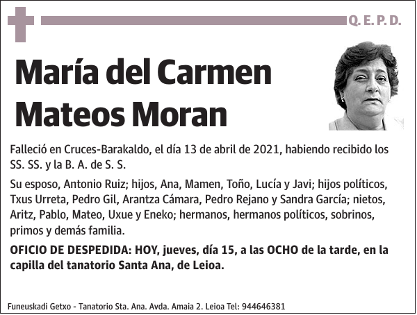 María del Carmen Mateos Moran