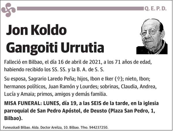 Jon Koldo Gangoiti Urrutia