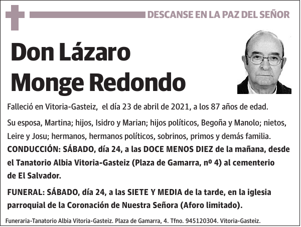 Lázaro Monge Redondo