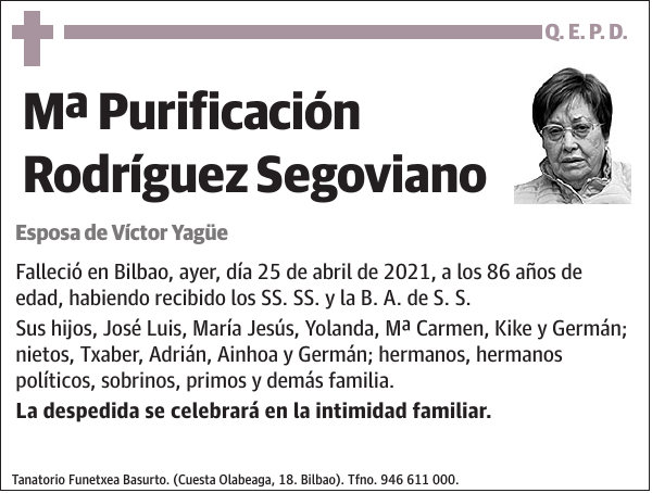 Mª Purificación Rodríguez Segoviano