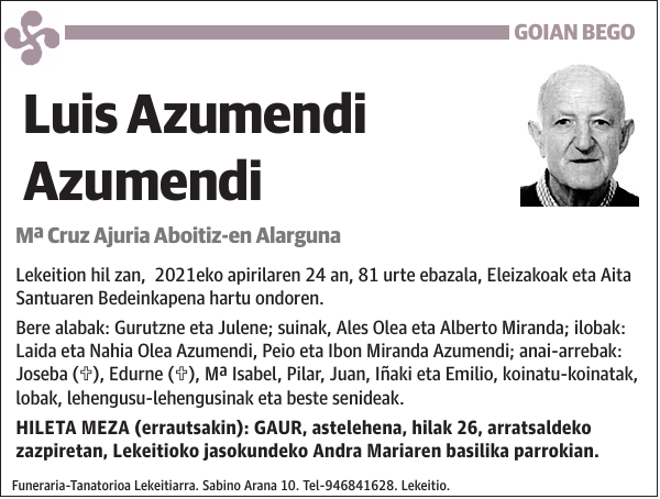 Luis Azumendi Azumendi