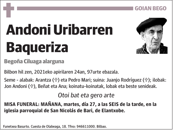 Andoni Uribarren Baqueriza