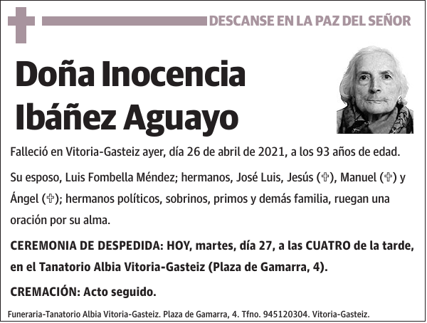 Inocencia Ibáñez Aguayo