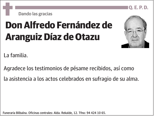 Alfredo Fernández de Aranguiz Díaz de Otazu