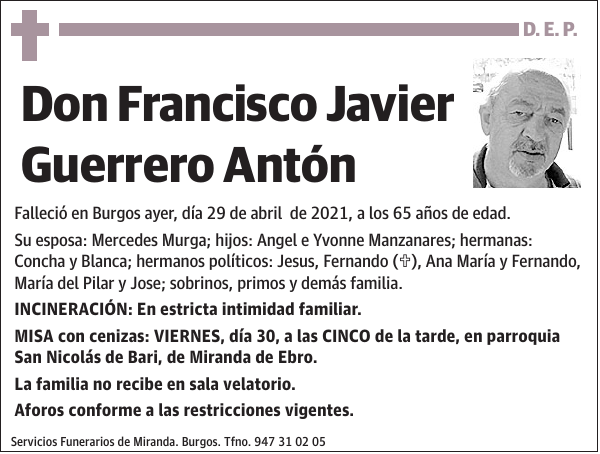 Francisco Javier Guerrero Antón