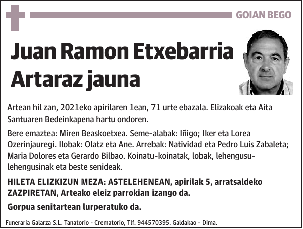 Juan Ramon Etxebarria Artaraz