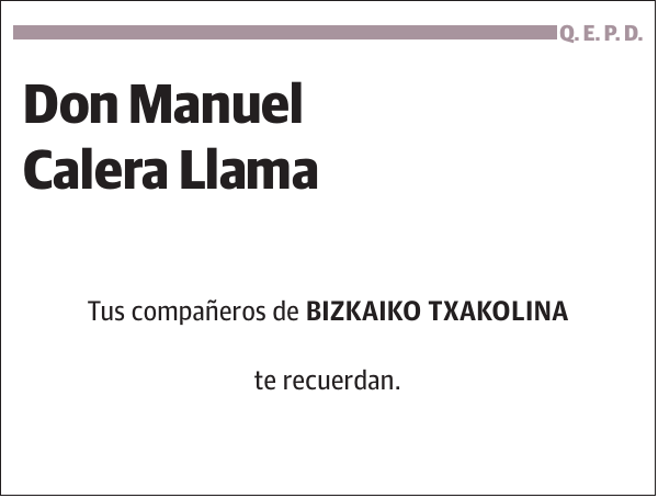 Manuel Calera Llama