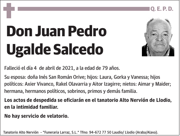 Juan Pedro Ugalde Salcedo