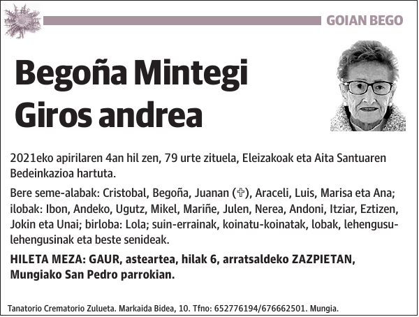 Begoña Mintegi Giros