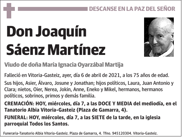 Joaquín Sáenz Martínez