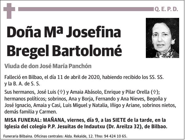 Mª Josefina Bregel Bartolomé