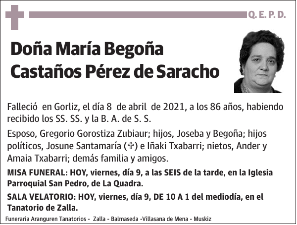 María Begoña Castaños Pérez de Saracho