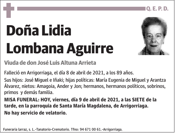 Lidia Lombana Aguirre