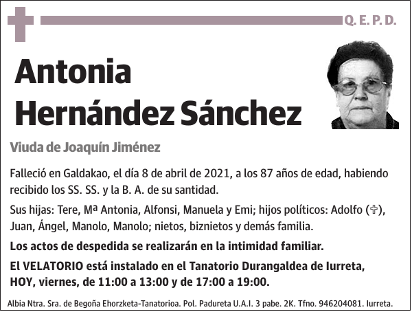 Antonia Hernández Sánchez