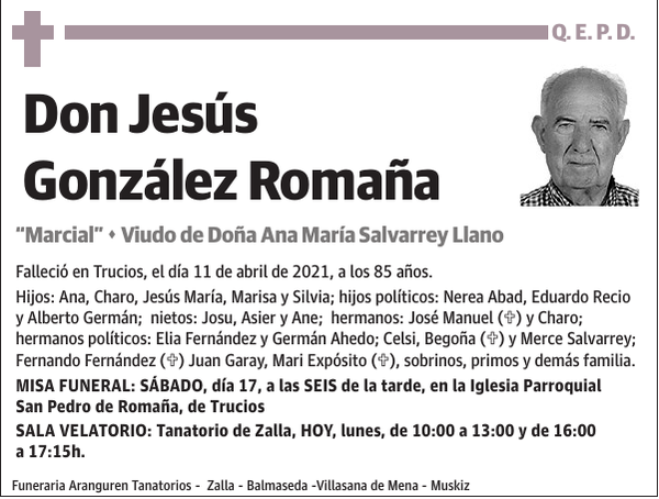 GONZALEZ ROMAÑA, JESUS