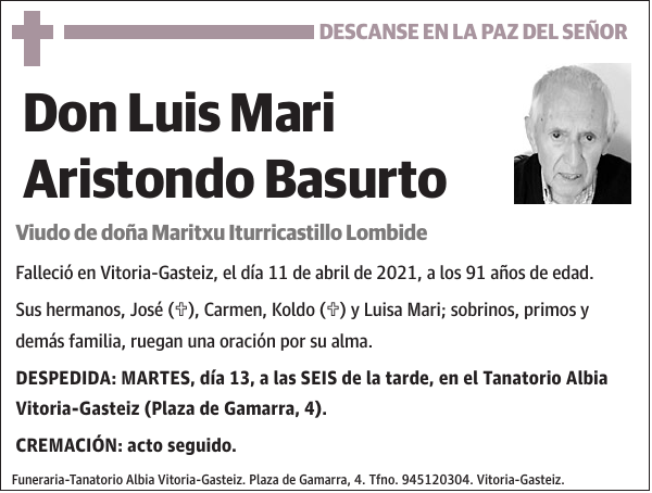 Luis Mari Aristondo Basurto