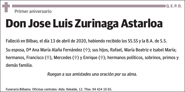 Jose Luis Zurinaga Astarloa