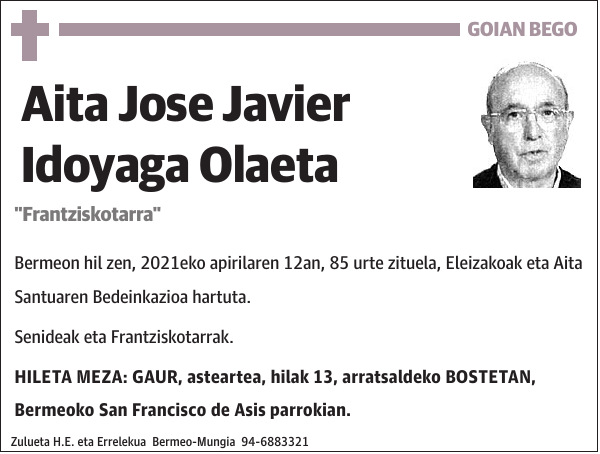 Jose Javier Idoyaga Olaeta