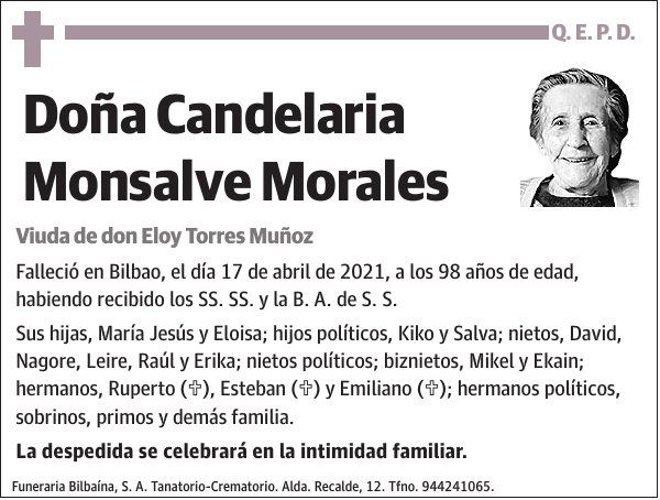 Candelaria Monsalve Morales