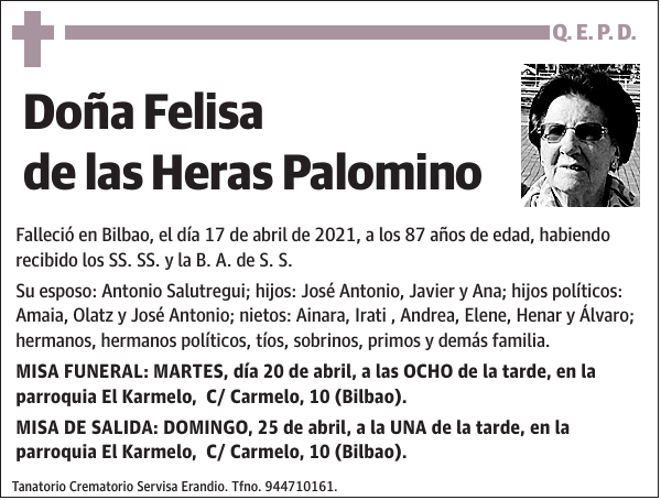 Felisa de las Heras Palomino