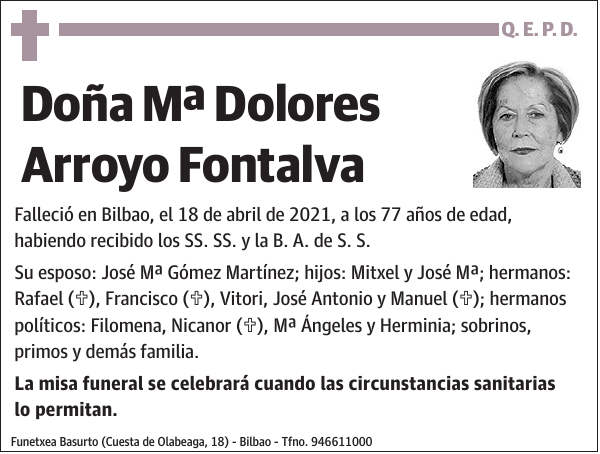 Mª Dolores Arroyo Fontalva