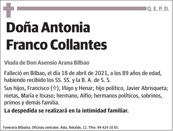 Antonia Franco Collantes