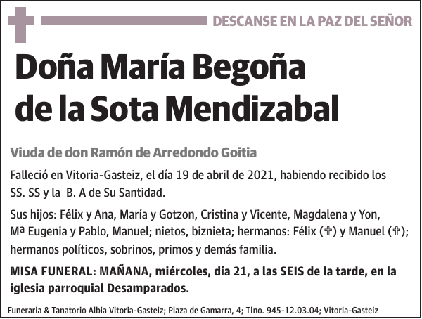 María Begoña de la Sota Mendizabal