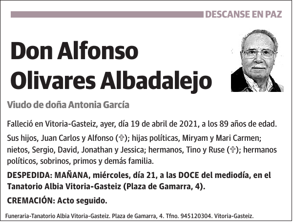 Alfonso Olivares Albadalejo