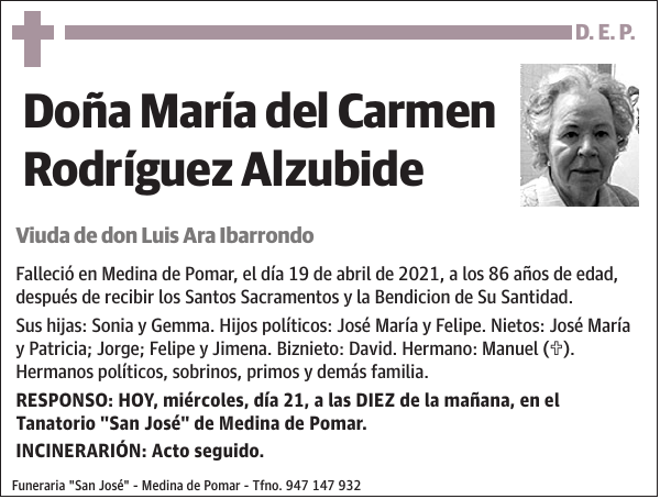 María del Carmen Rodríguez Alzubide