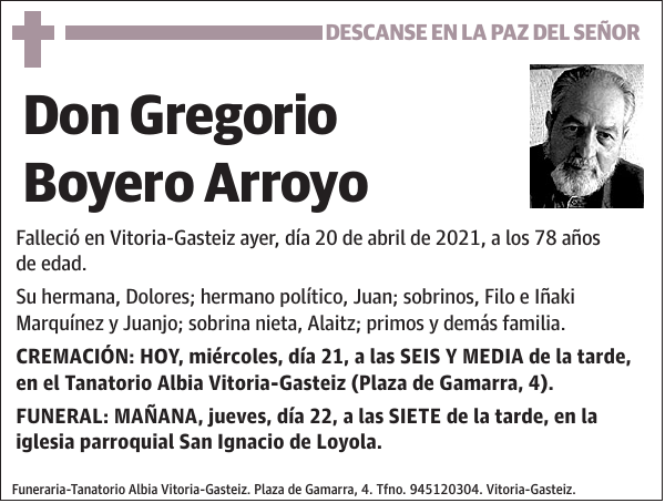 Gregorio Boyero Arroyo