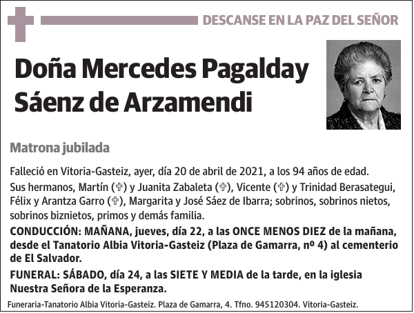 Mercedes Pagalday Sáenz de Arzamendi