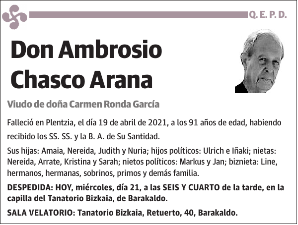 Ambrosio Chasco Arana