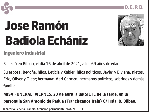 Jose Ramón Badiola Echániz