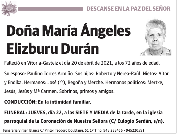 María Ángeles Elizburu Durán