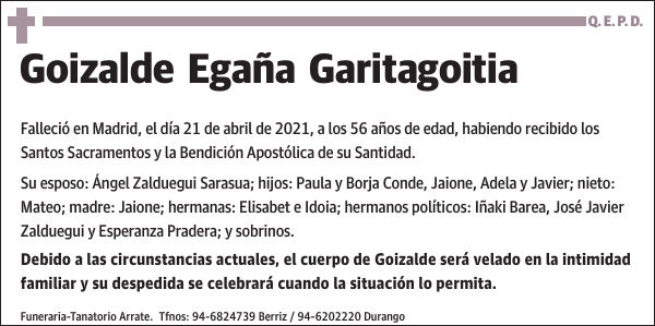 Goizalde Egaña Garitagoitia