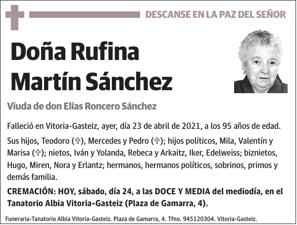 Rufina Martín Sánchez