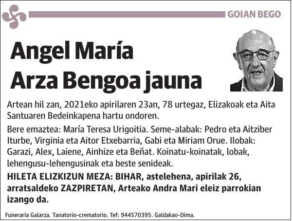 Angel María Arza Bengoa