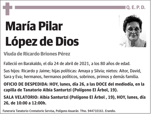 María Pilar López de Dios