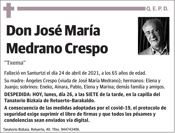 José María Medrano Crespo