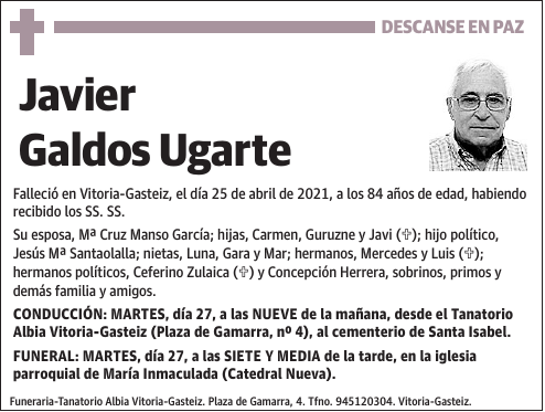 Javier Galdós Ugarte