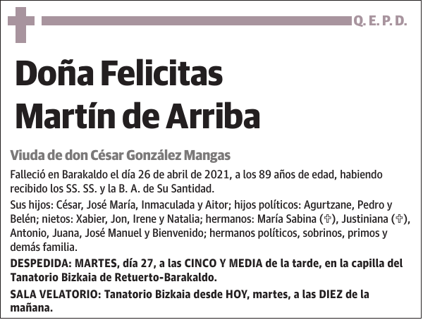 Felicitas Martín de Arriba