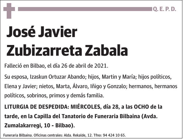 José Javier Zubizarreta Zabala