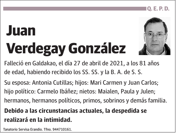 Juan Verdegay González