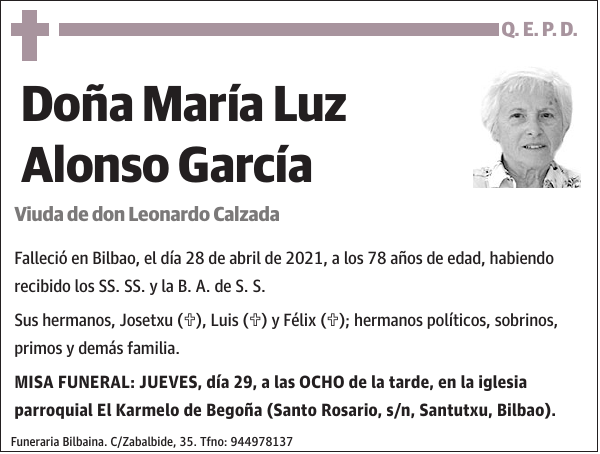 María Luz Alonso García