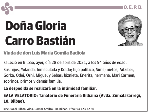 Gloria Carro Bastián